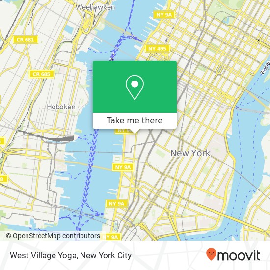 Mapa de West Village Yoga