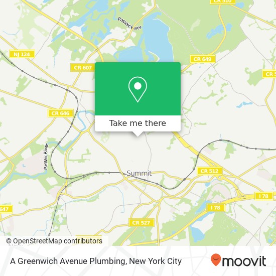 Mapa de A Greenwich Avenue Plumbing