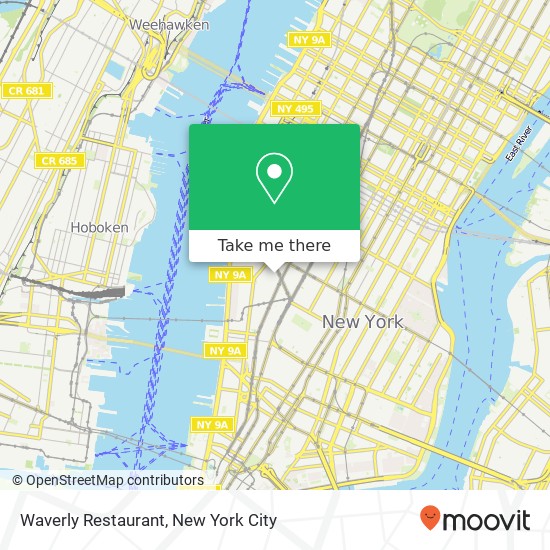 Waverly Restaurant map