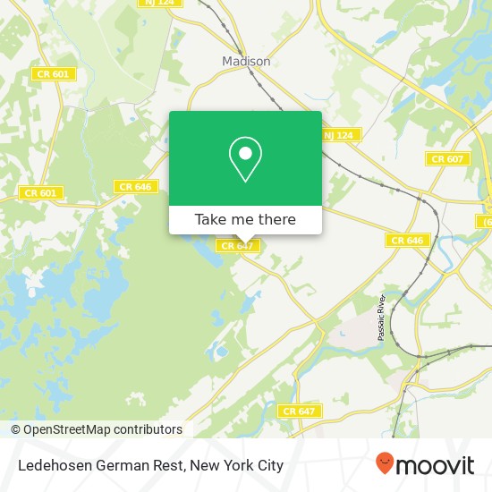 Mapa de Ledehosen German Rest