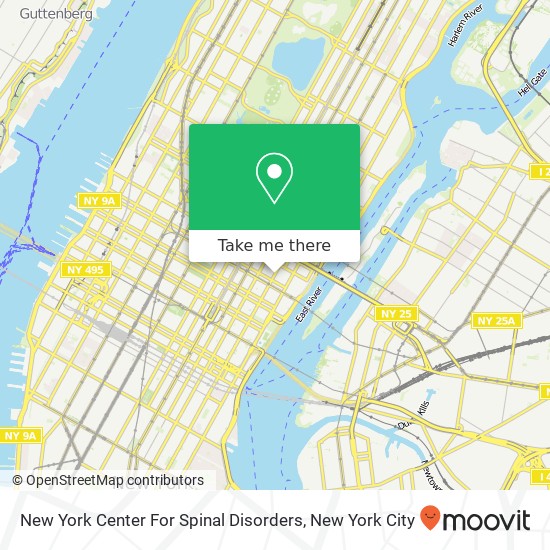 New York Center For Spinal Disorders map
