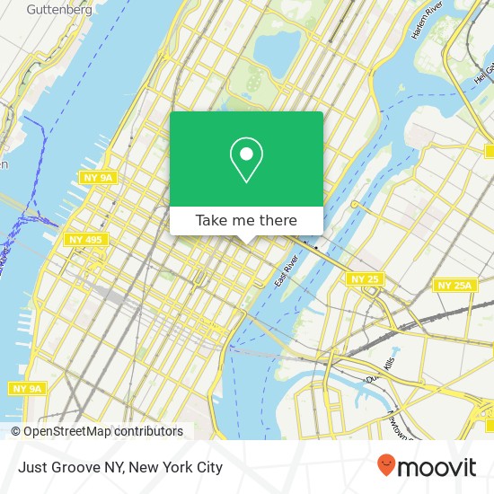 Just Groove NY map