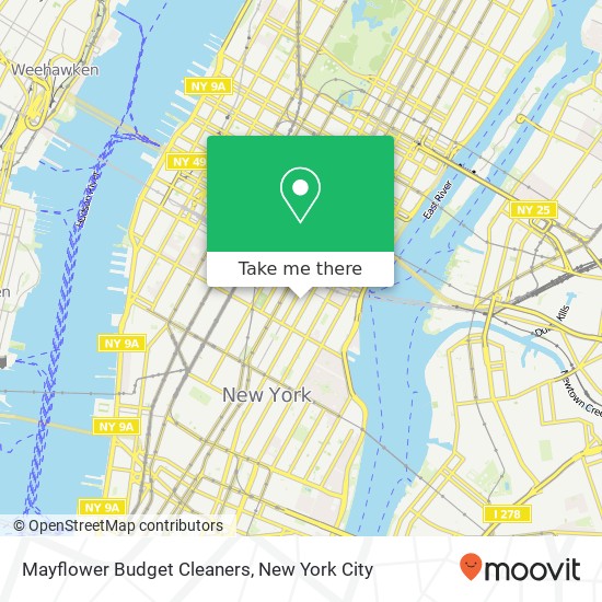 Mayflower Budget Cleaners map