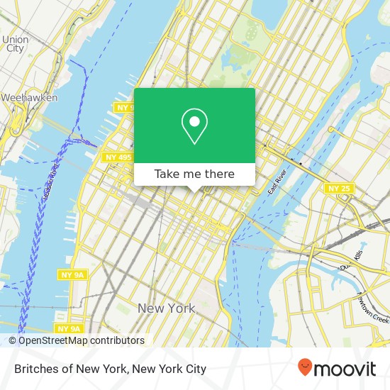 Mapa de Britches of New York