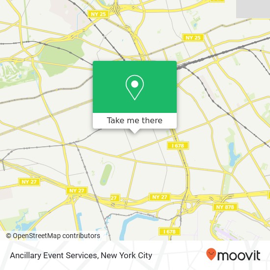 Ancillary Event Services map