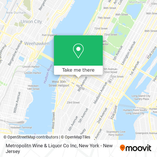 Metropolitn Wine & Liquor Co Inc map