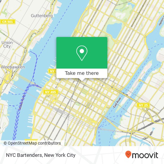 NYC Bartenders map