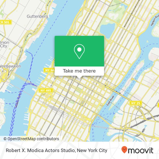 Robert X. Modica Actors Studio map