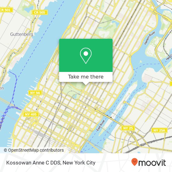 Kossowan Anne C DDS map