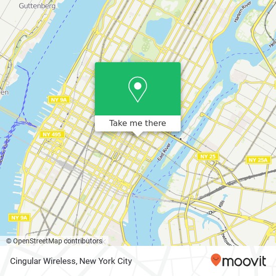 Cingular Wireless map