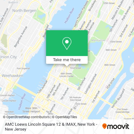 Mapa de AMC Loews Lincoln Square 12 & IMAX