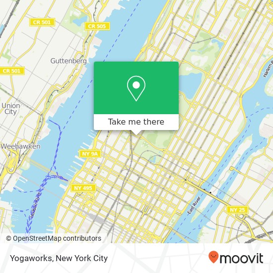 Yogaworks map