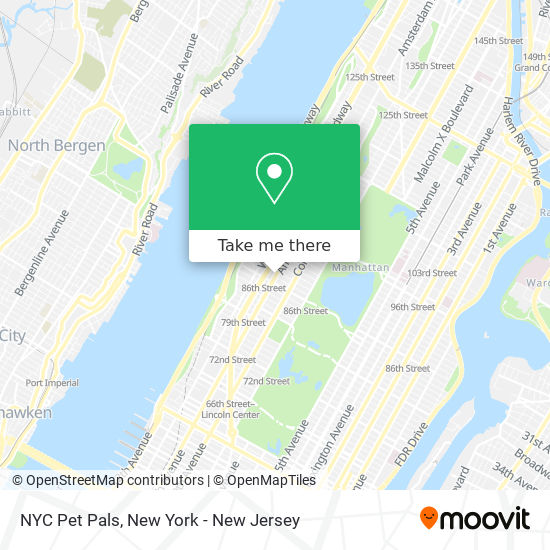 NYC Pet Pals map