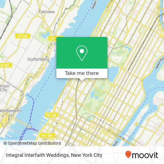 Integral Interfaith Weddings map