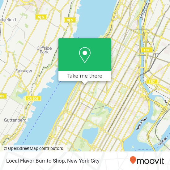 Mapa de Local Flavor Burrito Shop