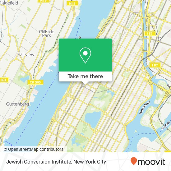 Mapa de Jewish Conversion Institute