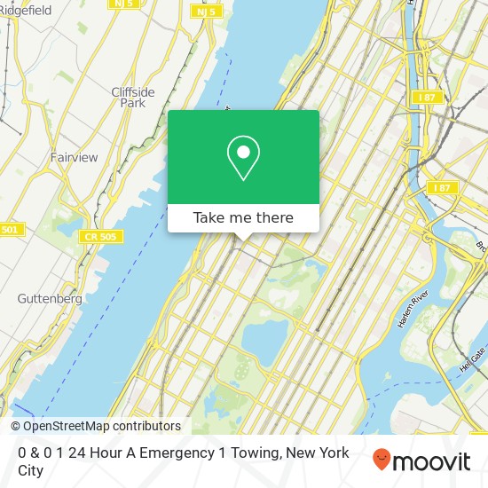 0 & 0 1 24 Hour A Emergency 1 Towing map