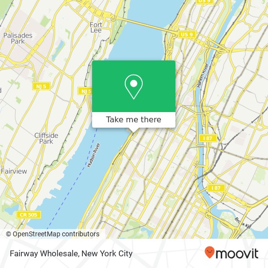Fairway Wholesale map