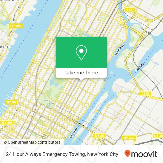 24 Hour Always Emergency Towing map