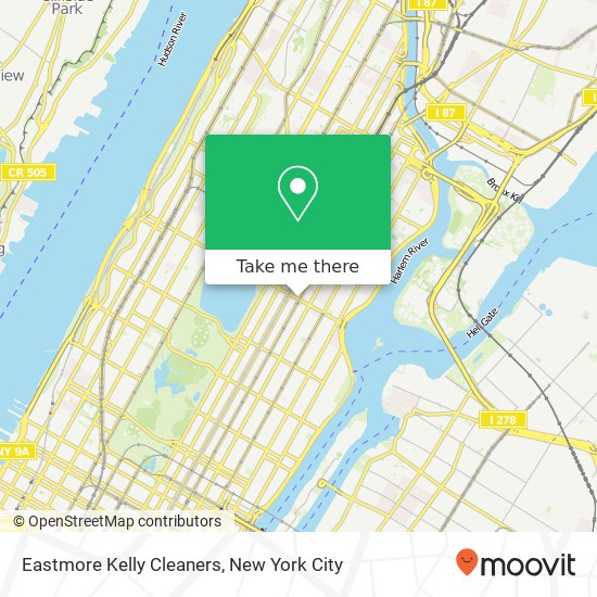 Eastmore Kelly Cleaners map