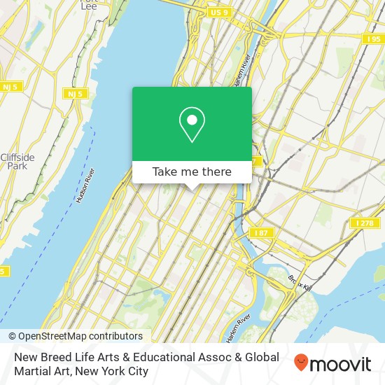 New Breed Life Arts & Educational Assoc & Global Martial Art map