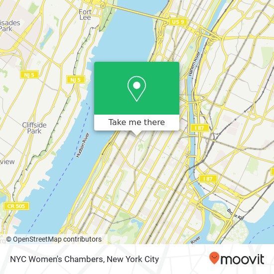 NYC Women's Chambers map