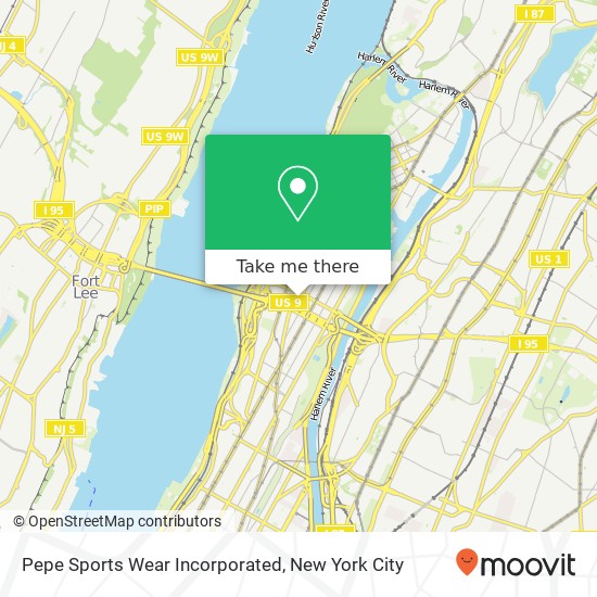 Pepe Sports Wear Incorporated map