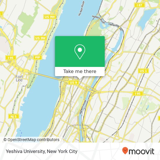 Mapa de Yeshiva University