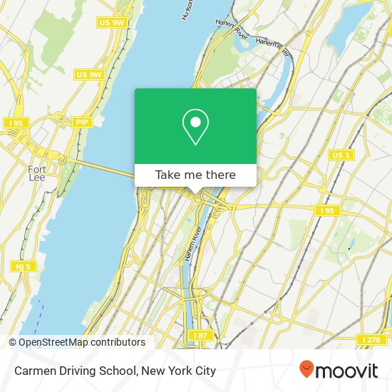 Carmen Driving School map