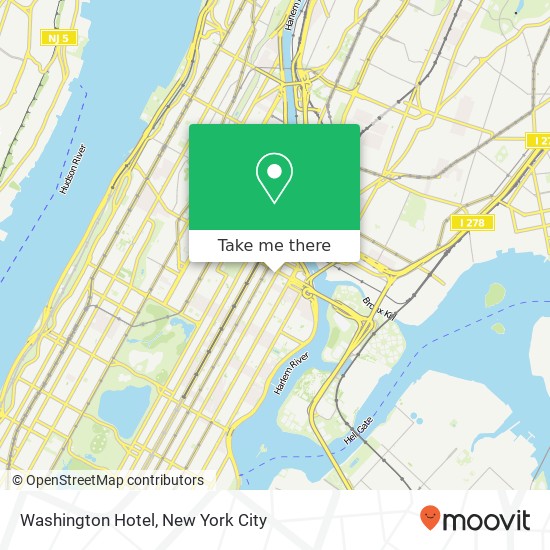 Mapa de Washington Hotel