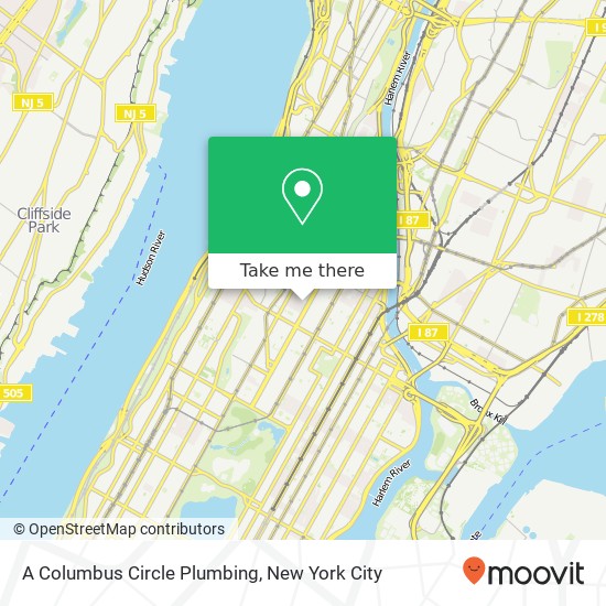 A Columbus Circle Plumbing map
