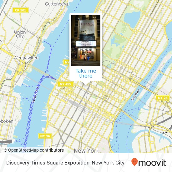 Mapa de Discovery Times Square Exposition