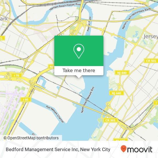 Mapa de Bedford Management Service Inc