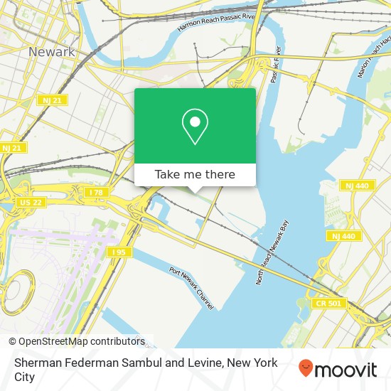 Mapa de Sherman Federman Sambul and Levine