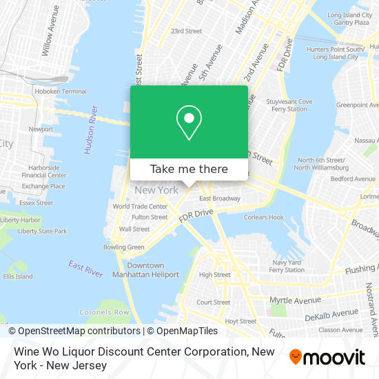 Mapa de Wine Wo Liquor Discount Center Corporation