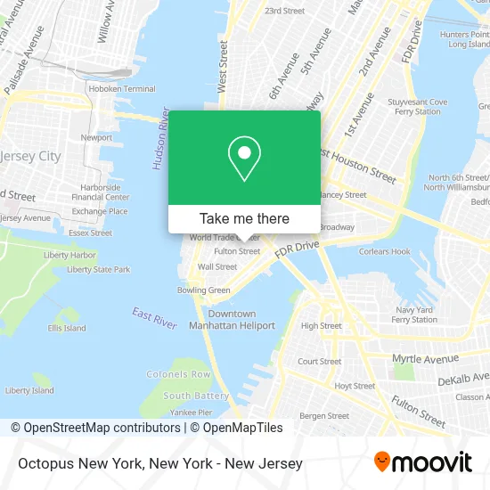 Octopus New York map