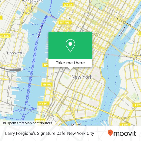 Larry Forgione's Signature Cafe map