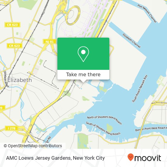 AMC Loews Jersey Gardens map