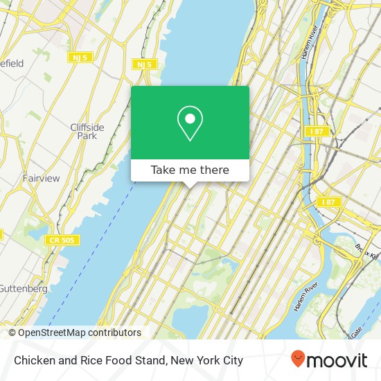 Mapa de Chicken and Rice Food Stand