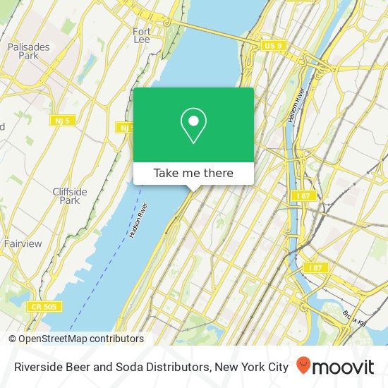 Riverside Beer and Soda Distributors map