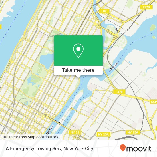 A Emergency Towing Serv map