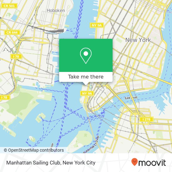 Mapa de Manhattan Sailing Club