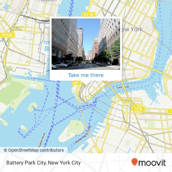 Battery Park City map
