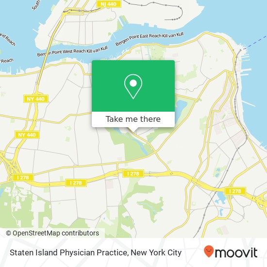 Staten Island Physician Practice map