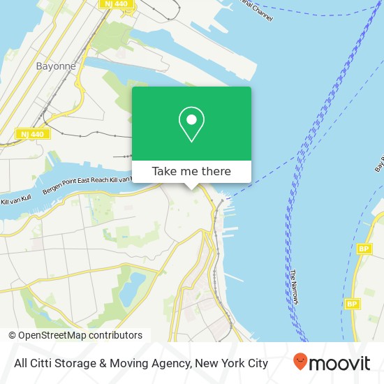 Mapa de All Citti Storage & Moving Agency