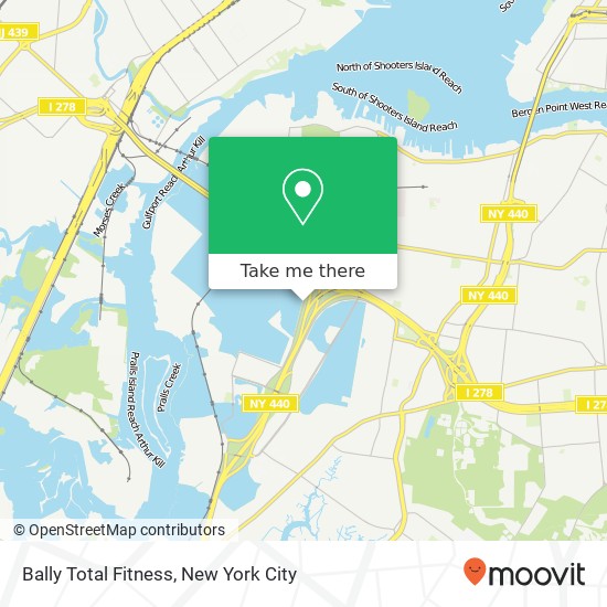 Bally Total Fitness map