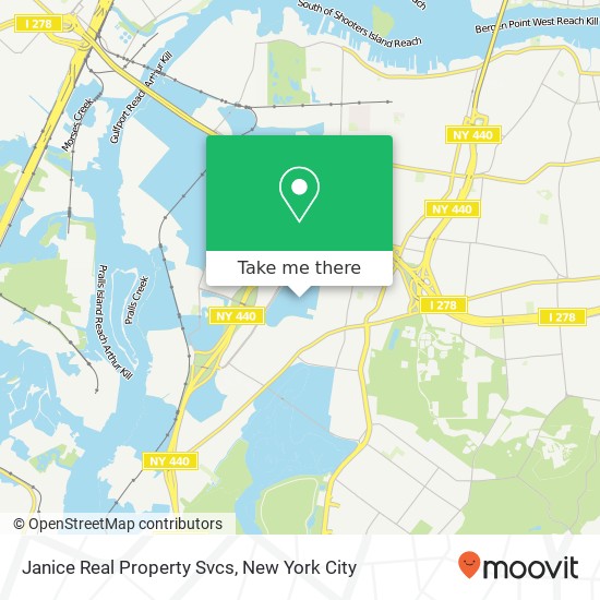 Mapa de Janice Real Property Svcs