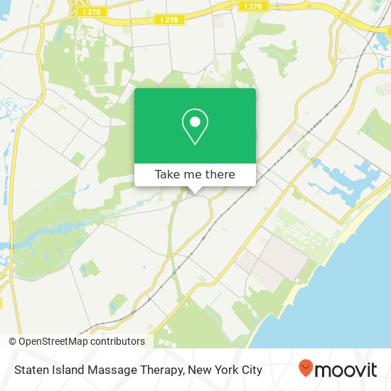Staten Island Massage Therapy map