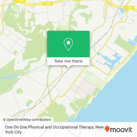 Mapa de One On One Physical and Occupational Therapy