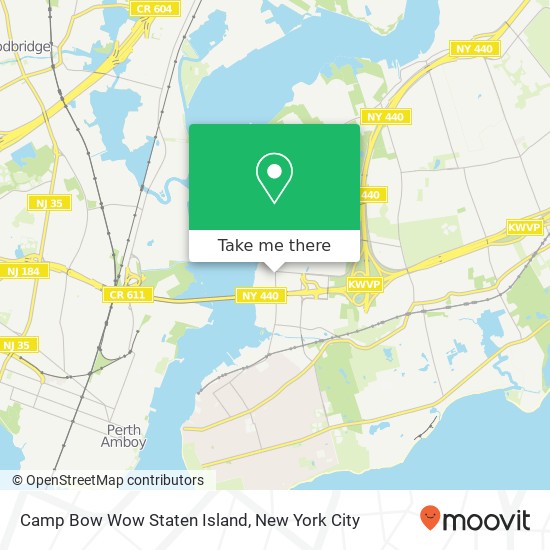 Camp Bow Wow Staten Island map
